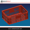 Plastic Injection transportation Foldable Crate Mould 