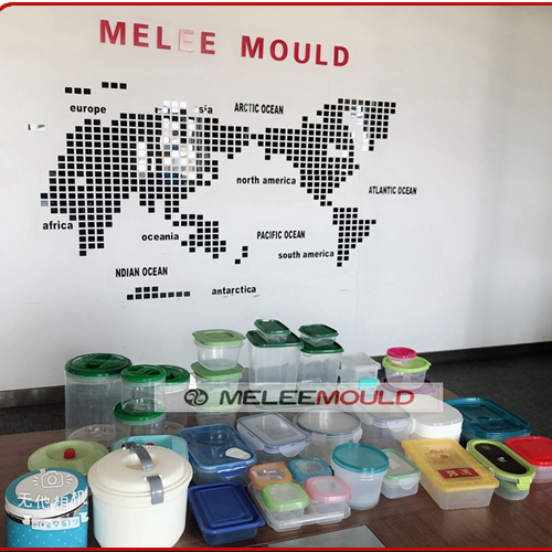 Plastic Moldes de inyección for box food container mold 